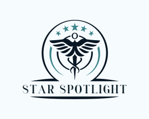 Star Wings Medical Physician logo design