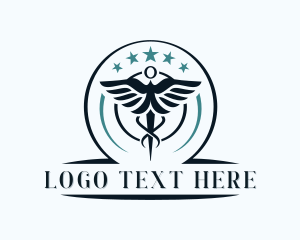 Medic - Star Wings Medical Physician logo design