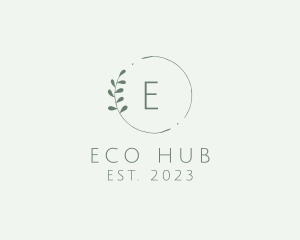 Ecosystem - Natural Leaf Wreath logo design