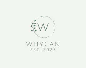 Ecosystem - Natural Leaf Wreath logo design