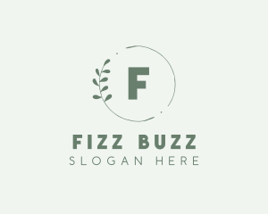 Natural Leaf Wreath logo design