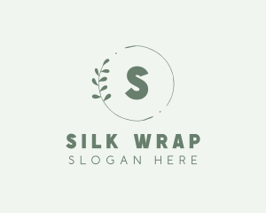 Natural Leaf Wreath logo design