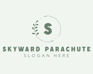 Natural Leaf Wreath logo design