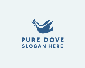 Christian Religion Dove  logo design