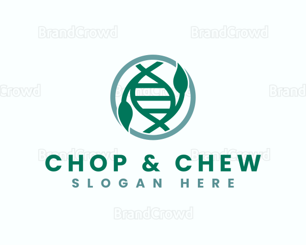 Biotech DNA Leaves Logo