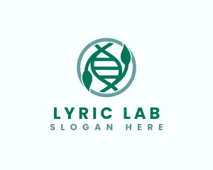 Biotech DNA Leaves logo design