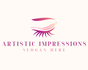 Makeup Artist Eyelashes logo design