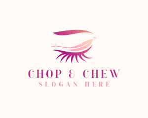 Glitter - Makeup Artist Eyelashes logo design