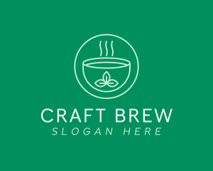 Brewed - Organic Green Tea logo design