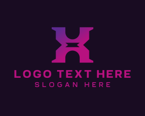 Music Label - Generic Geometric Letter X Company logo design