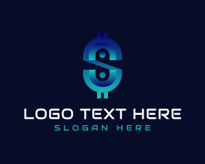 Token - Digital Currency Dollar logo design