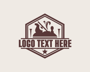 Lumberjack - Handyman Carpentry Woodwork logo design