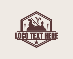 Handyman Carpentry Woodwork Logo