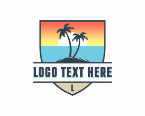 Vacation - Travel Vacation Beach logo design