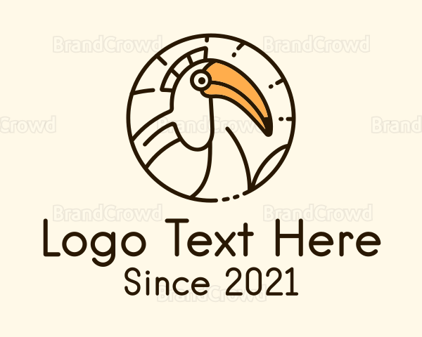 Round Hornbill Badge Logo