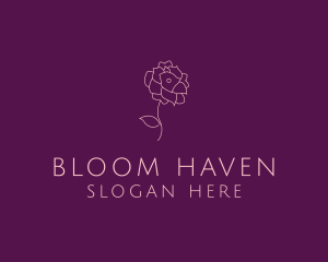 Elegant Flower Plant logo design