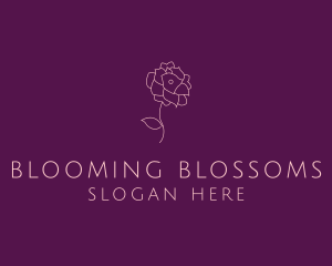 Blooming - Elegant Blooming Flower logo design