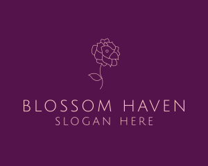 Flowering - Elegant Blooming Flower logo design