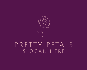 Elegant Flower Plant logo design