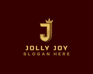 Premium Crown Letter J logo design