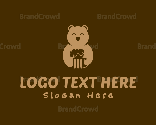 Bear Beer Mug Logo