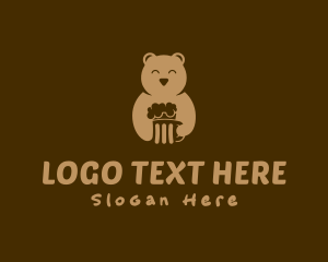 Beer - Bear Beer Mug logo design