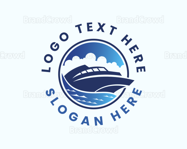 Yacht Ocean Travel Logo