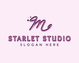 Actress - Star Letter M logo design