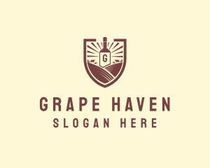 Vineyard - Farm Vineyard Wine logo design