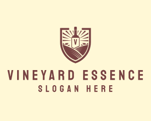 Farm Vineyard Wine logo design