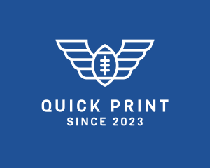 American Football Wings logo design