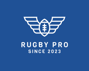 Rugby - American Football Wings logo design