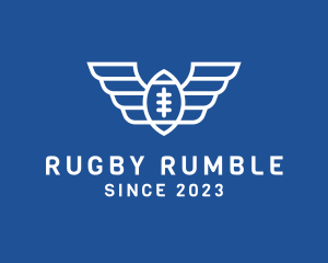 Rugby - American Football Wings logo design