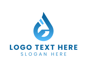 Clog - Plumbing Wrench Droplet logo design