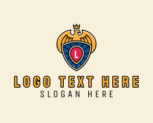 League - Royal Eagle Crest logo design