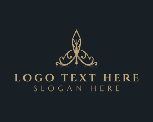 Feather Quill Tiara Logo