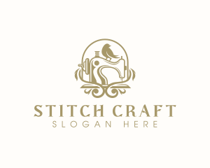 Embroidering - Sewing Bird Tailoring logo design