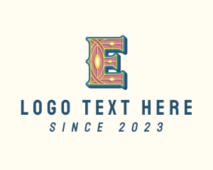 Magic - Retro Magic Letter E logo design