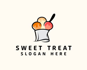 Sherbet - Gelato Sundae Dessert logo design