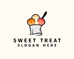 Sundae - Gelato Sundae Dessert logo design