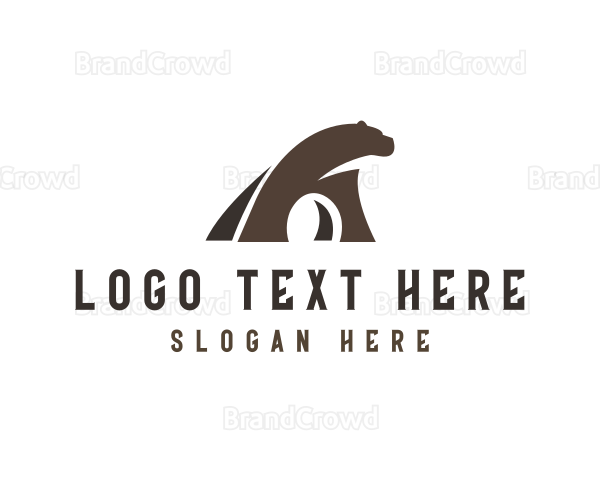 Wild Bear Animal Logo