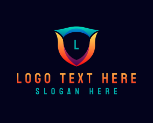 Gradient - Tech Shield Startup logo design