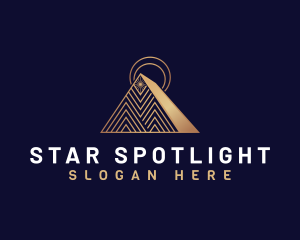 Pyramid Star Triangle  logo design