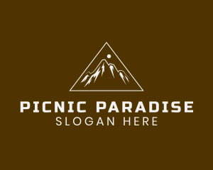 Picnic - Triangle Mountain Sun logo design