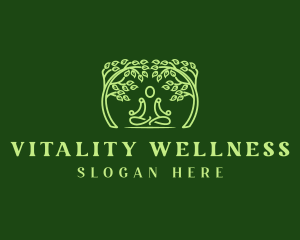 Meditation Yoga Wellness logo design