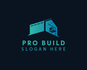 Logistics Warehouse Building  logo design