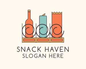 Snack Bar - Coolers & Snacks Vending logo design