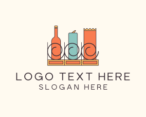 Snack Bar - Coolers & Snacks Vending logo design
