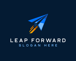 Forwarding Paper Plane logo design