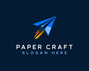 Forwarding Paper Plane logo design